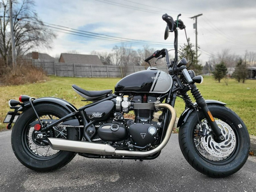 2024 Triumph Bonneville Bobber Jet Black/Ash Gray