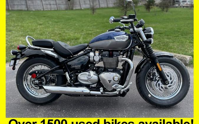 2024 Triumph Bonneville Speedmaster Pacific Blue/Silver Ice