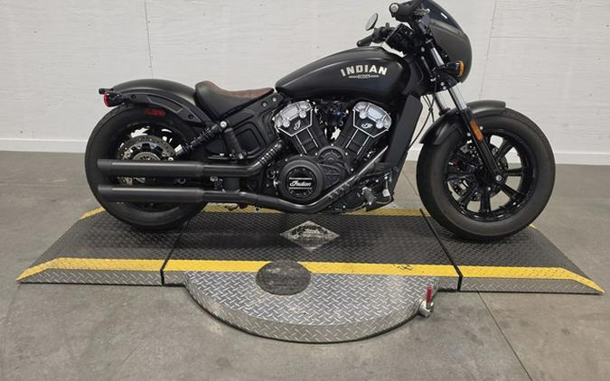 2023 Indian Scout Bobber ABS Icon Stealth Gray Azure Crystal
