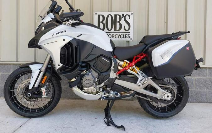 2023 Ducati Multistrada V4S Iceberg White - Spoked Wheels