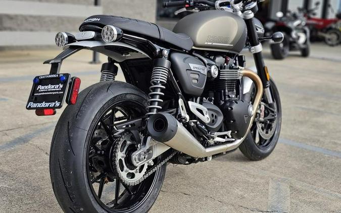 2024 Triumph Speed Twin 1200 Matte Ironstone/Matte Storm Grey