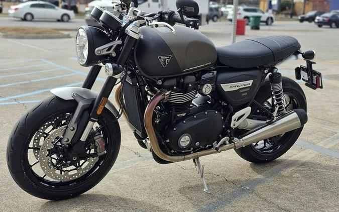 2024 Triumph Speed Twin 1200 Matte Ironstone/Matte Storm Grey