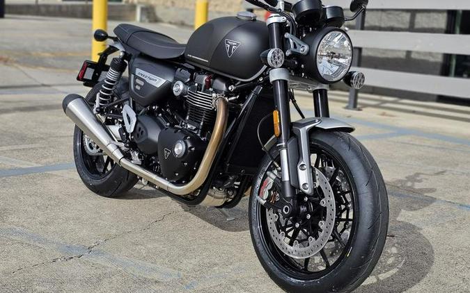 2024 Triumph Speed Twin 1200 Matte Ironstone/Matte Storm Grey