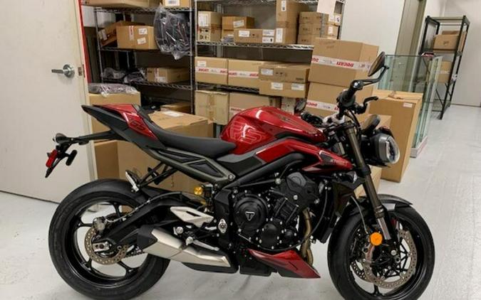 2024 Triumph Street Triple 765 RS Carnival Red