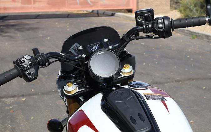 2025 Indian Motorcycle® 101 Scout® Ghost White Metallic with Graphics