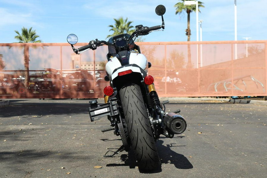 2025 Indian Motorcycle® 101 Scout® Ghost White Metallic with Graphics