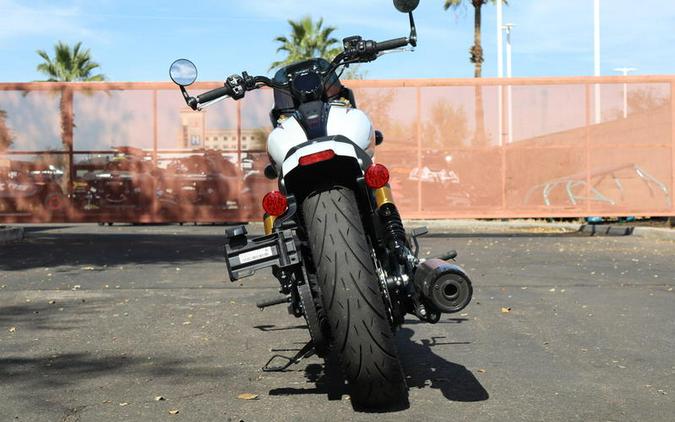 2025 Indian Motorcycle® 101 Scout® Ghost White Metallic with Graphics