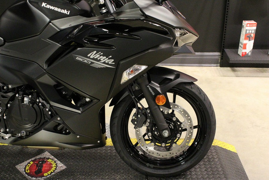 2026 Kawasaki Ninja 500 ABS Metallic Flat Spark Black