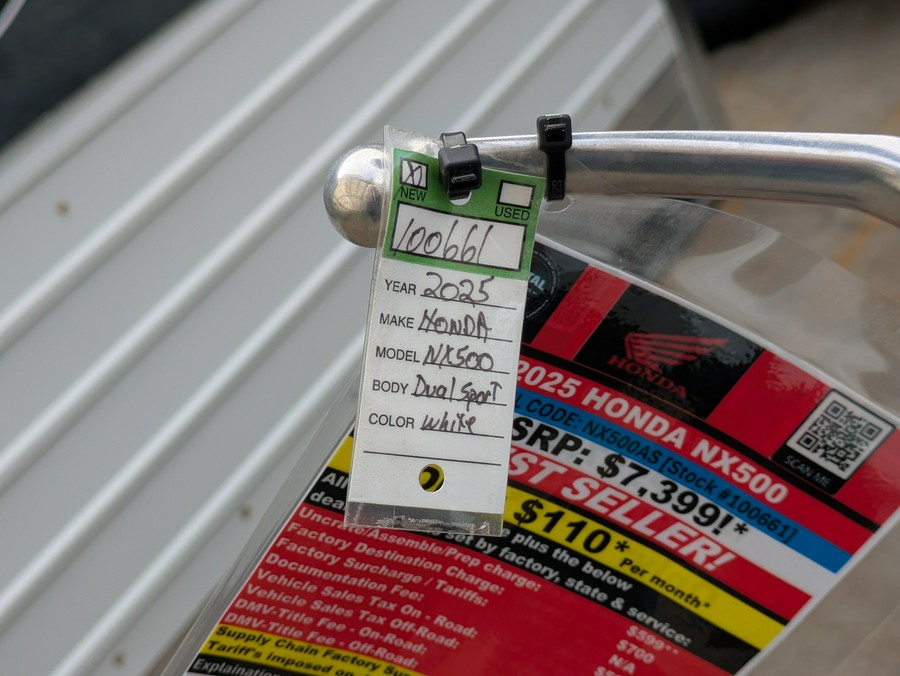 2025 Honda NX500