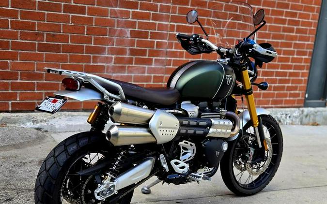 2022 Triumph Scrambler 1200 XE Matt Khaki Green Matt Jet Black
