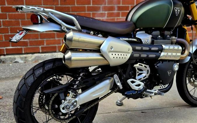 2022 Triumph Scrambler 1200 XE Matt Khaki Green Matt Jet Black