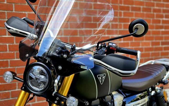 2022 Triumph Scrambler 1200 XE Matt Khaki Green Matt Jet Black