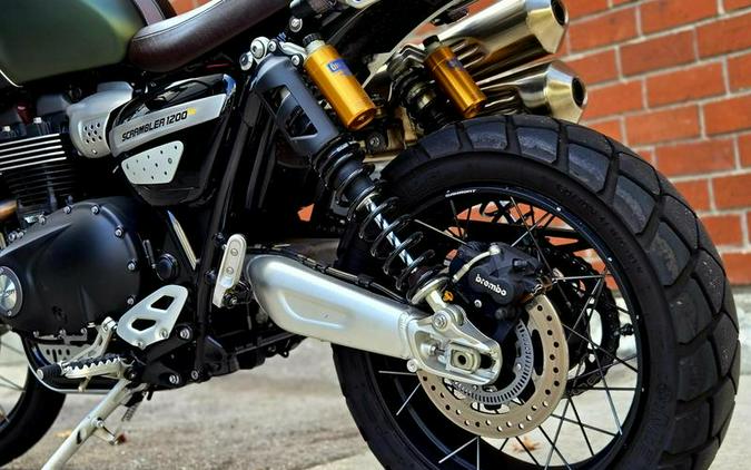 2022 Triumph Scrambler 1200 XE Matt Khaki Green Matt Jet Black