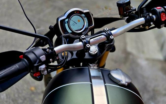 2022 Triumph Scrambler 1200 XE Matt Khaki Green Matt Jet Black