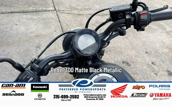 2025 Honda Rebel 500 Matte Black Metallic