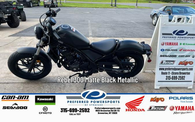 2025 Honda Rebel 500 Matte Black Metallic