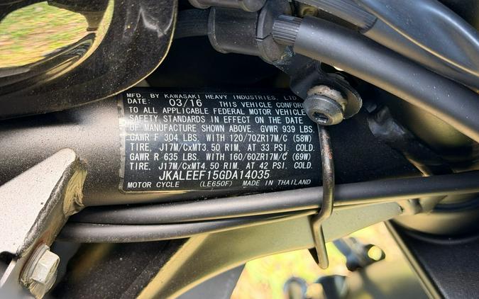 2016 Kawasaki Versys 650 LT