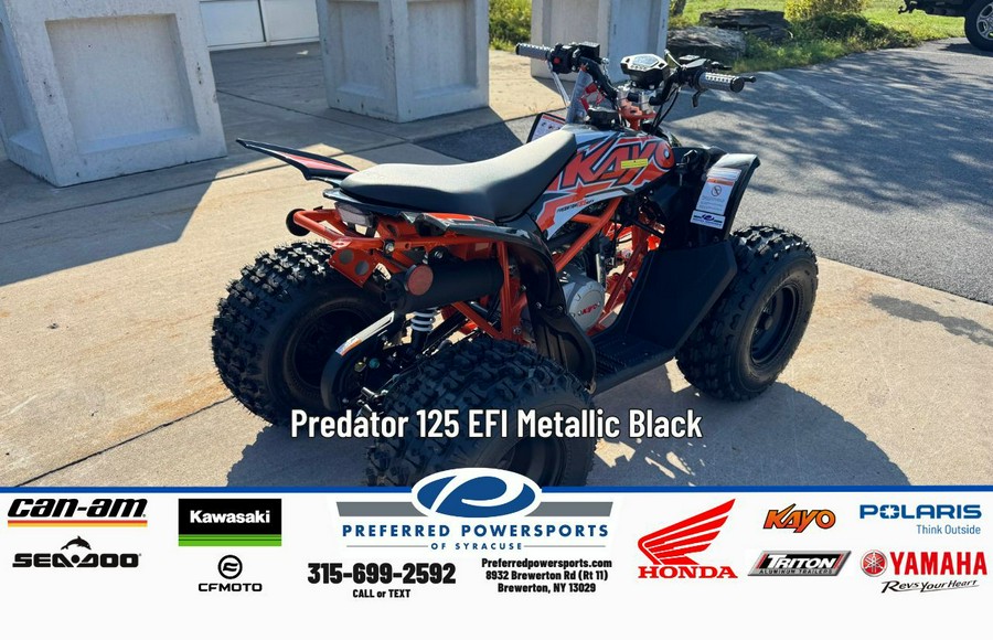 2025 Kayo Predator 125 EFI Metallic Black