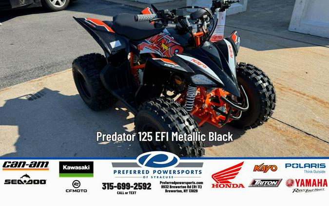 2025 Kayo Predator 125 EFI Metallic Black