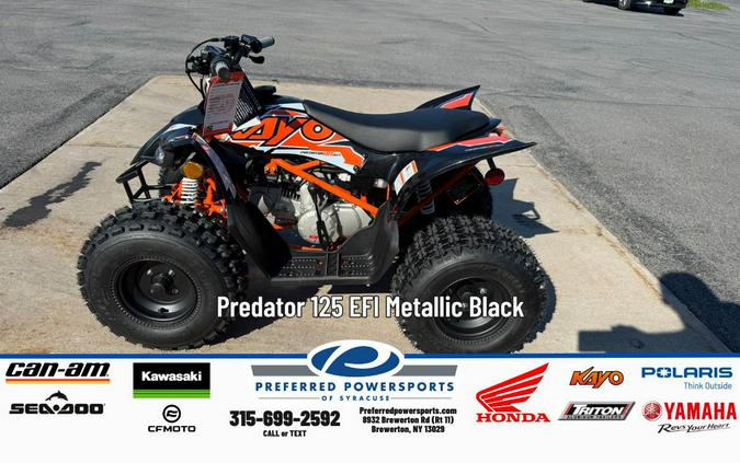 2025 Kayo Predator 125 EFI Metallic Black