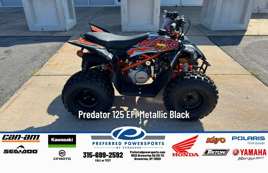 2025 Kayo Predator 125 EFI Metallic Black