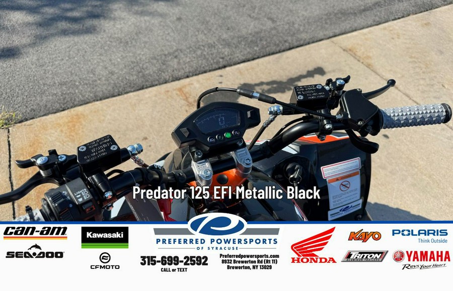 2025 Kayo Predator 125 EFI Metallic Black