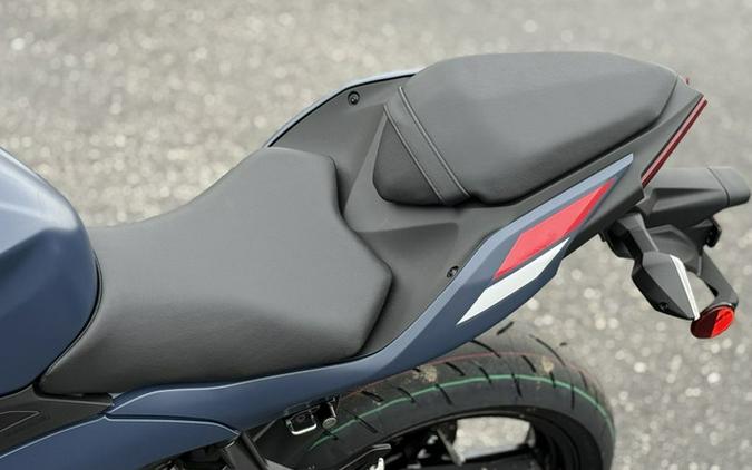 2026 Kawasaki Ninja 500 ABS Metallic Matte Twilight Blue ABS Metallic Yellowish GreenEbony