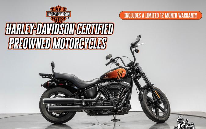 2022 HARLEY-DAVIDSON FXBBS Street Bob 114 in Vivid Black with 7,144 miles!