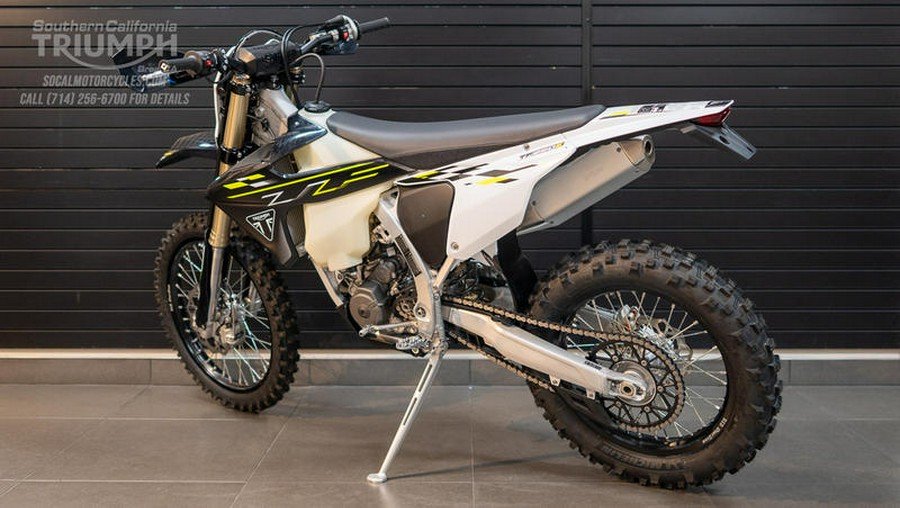 2026 Triumph TF 250-E Jet Black/Pure White