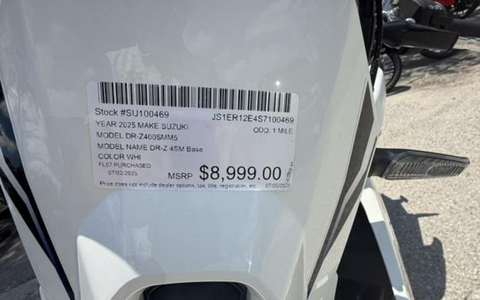2025 Suzuki DR-Z4SM