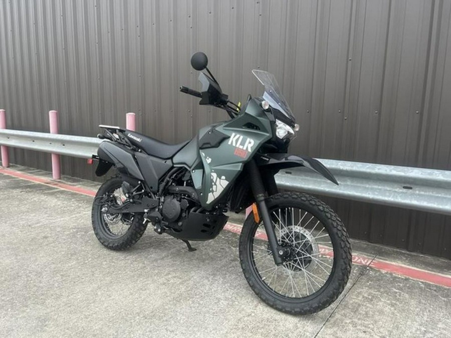 2025 Kawasaki KLR650 Metallic Matte Old School Green ABS