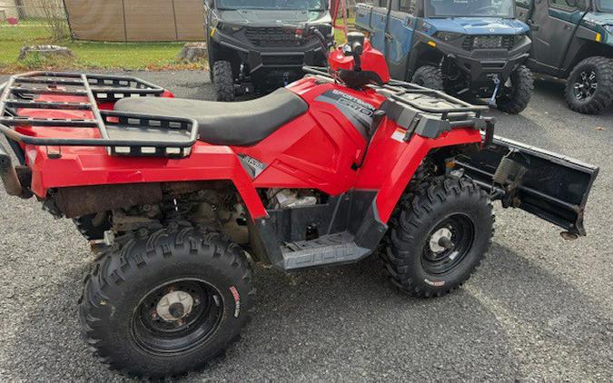 2017 Polaris Sportsman 570 Indy Red with plow