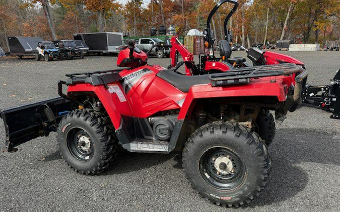 2017 Polaris Sportsman 570 Indy Red with plow