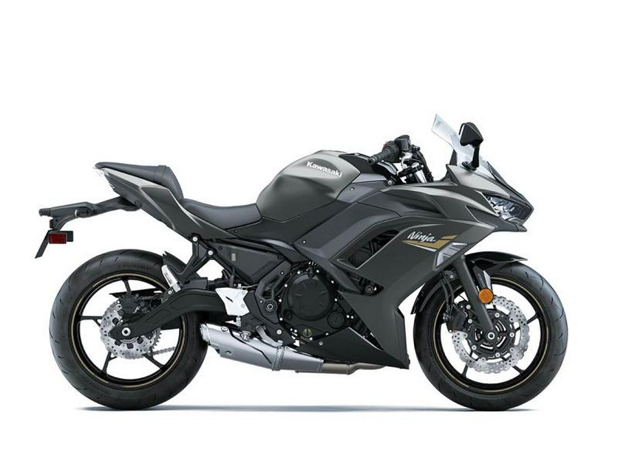 2023 Kawasaki Ninja® 650 Metallic Matte Graphenesteel Gray/Ebony