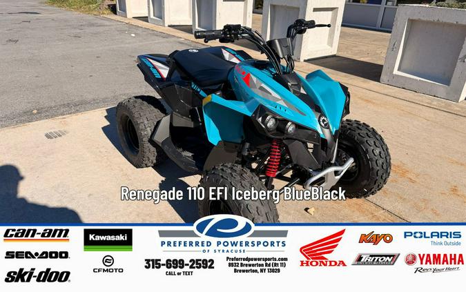 2026 Can-Am Renegade 110 EFI Iceberg Blue and Black