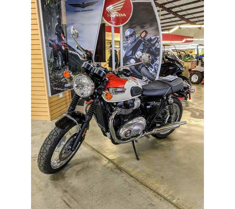 2019 Triumph Bonneville T100 New England White / Intense Orange