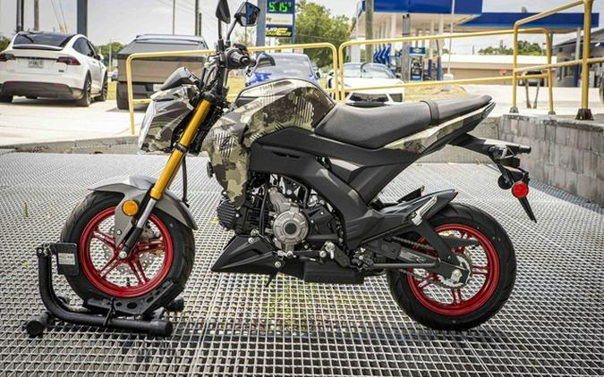 2026 Kawasaki Z125 PRO Cypher Camo Beige