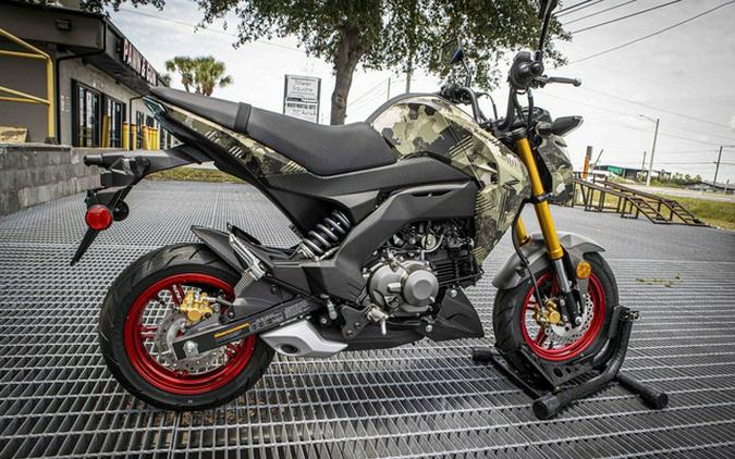 2026 Kawasaki Z125 PRO Cypher Camo Beige
