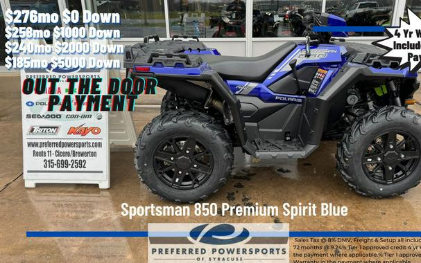 2024 Polaris Industries Sportsman 850 Premium Spirit Blue