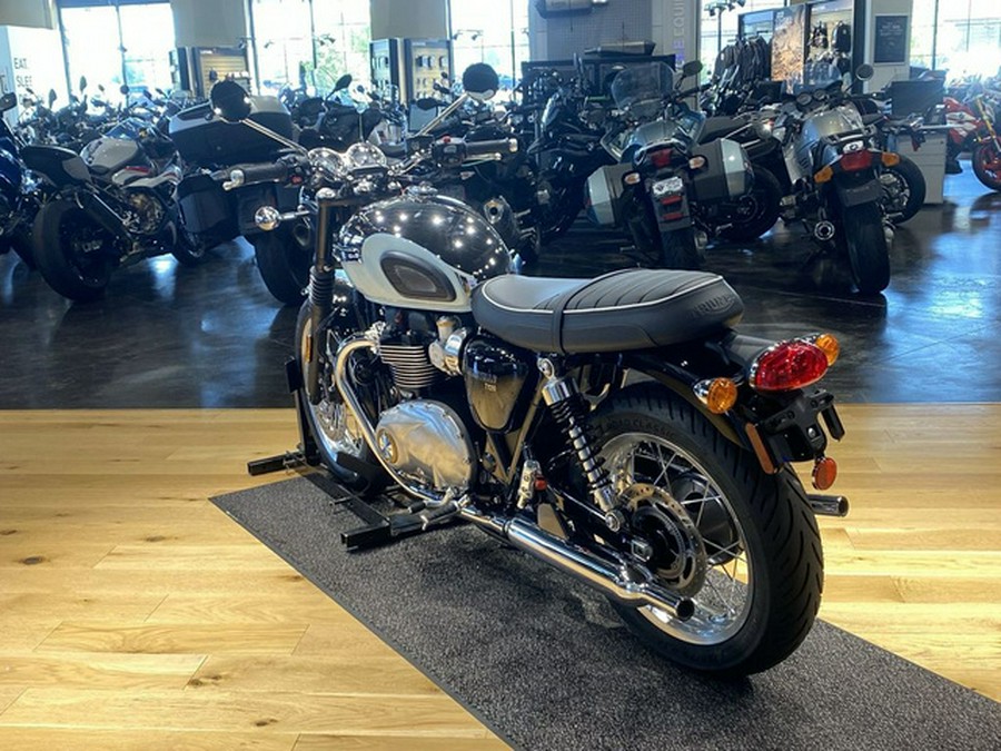 2023 Triumph T120 Cordovan Red Silver Ice