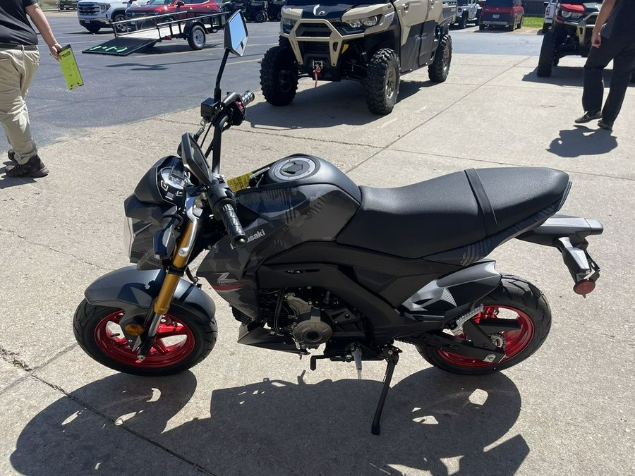 2024 Kawasaki Z125 PRO Cypher Camo Gray Matte/Metallic Matte Carbon Gray