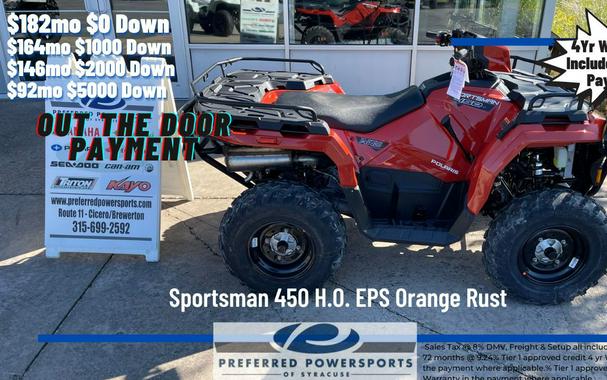 2024 Polaris Industries Sportsman 450 H.O. EPS Orange Rust