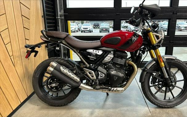 2024 Triumph Scrambler 400 X CARNIVAL RED PHANTOM BLACK