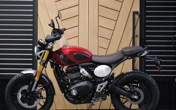 2024 Triumph Scrambler 400 X CARNIVAL RED PHANTOM BLACK