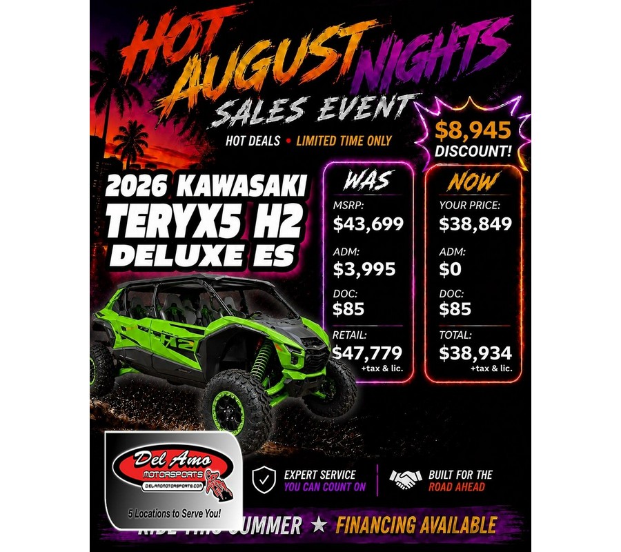 2026 Kawasaki TERYX5 H2 DELUXE ES