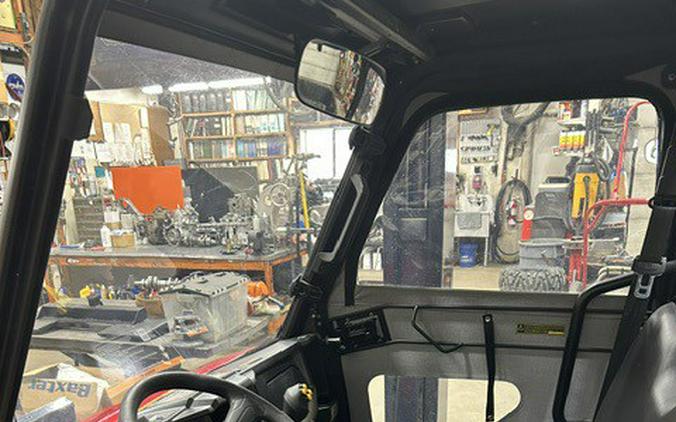 2020 Polaris RANGER 500 RED WITH POLY ROOF WINDSHIELD REAR WINDOW, CANVAS DOORS & PLOW