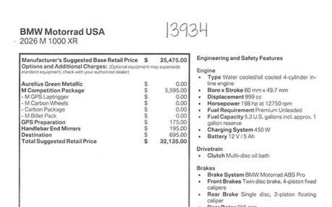 2026 BMW M1000XR Inventory - Get 4.9% APR financing or up to $1,300 off MSRP on select 2026 models*