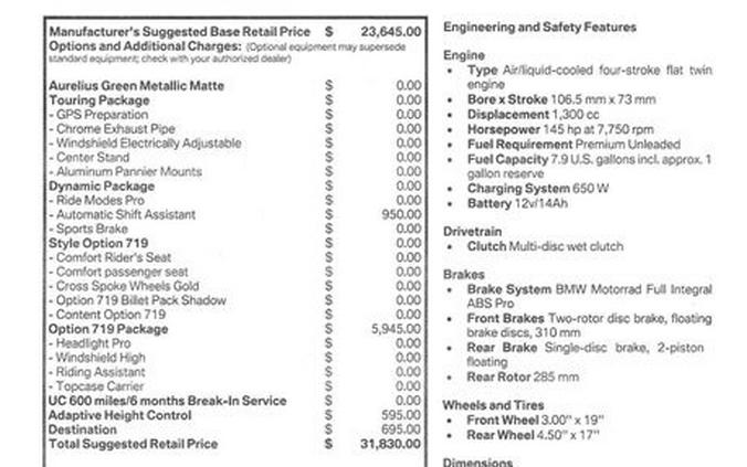 New 2026 BMW R1300GSA