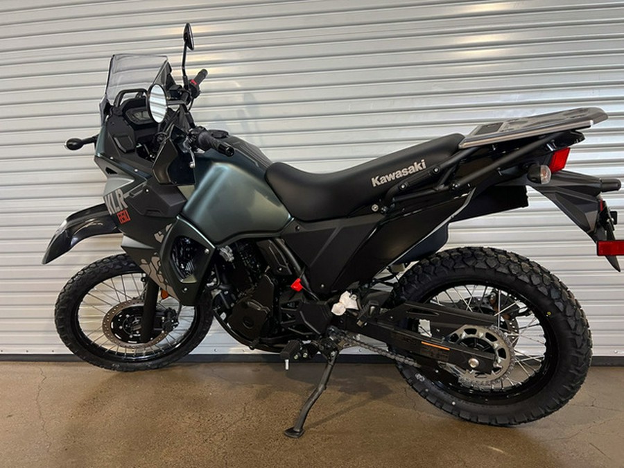 2025 Kawasaki KLR 650 Metallic Matte Old School Green