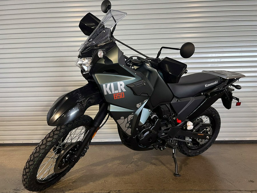 2025 Kawasaki KLR 650 Metallic Matte Old School Green